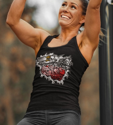 Damski tank-top ORZEŁ W SERCU